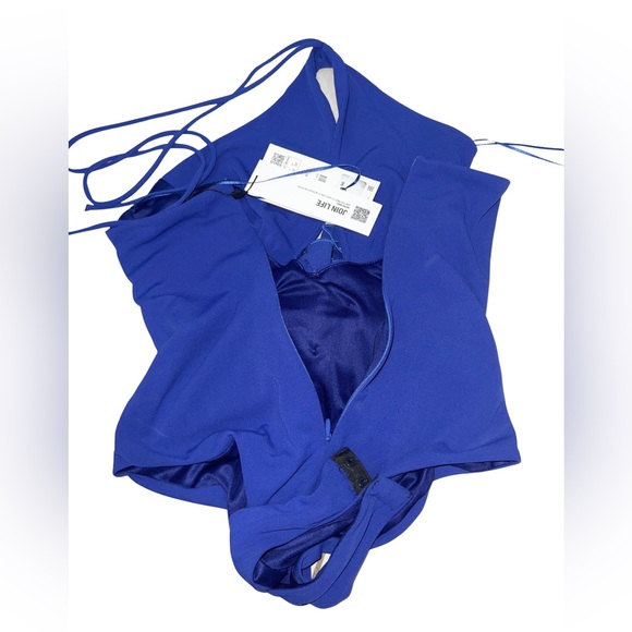 Zara Blue One Piece Swimming Suit - Picture 8 of 9